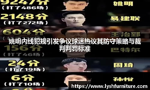 姚明内线犯规引发争议球迷热议其防守策略与裁判判罚标准